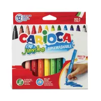 Carioca Jumbo 12 viltstiften maxi achthoekig